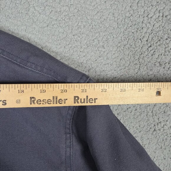 Duluth Trading Co Shirt Jacket Sz Large Fleece Lined Heavyweight Canvas Shacket - Picture 10 of 12